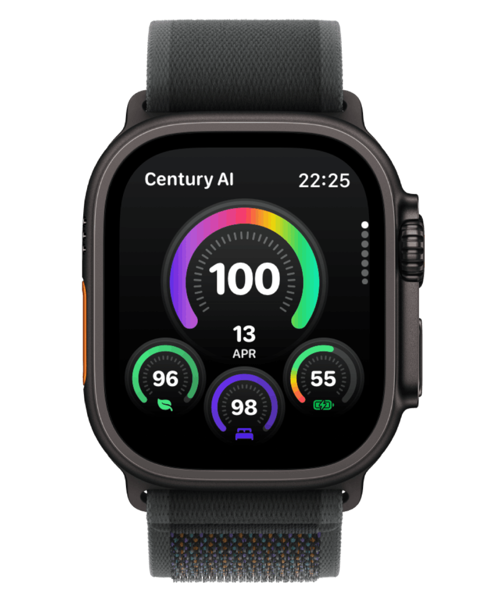 Apple Watch with Century AI complication